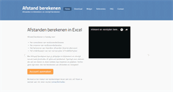 Desktop Screenshot of afstandberekenen.nl