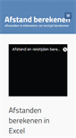 Mobile Screenshot of afstandberekenen.nl
