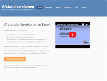 Tablet Screenshot of afstandberekenen.nl